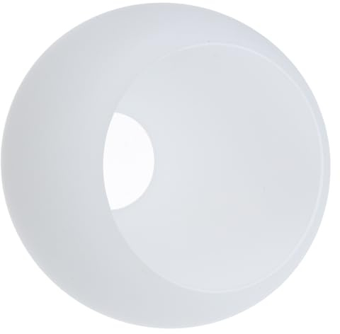 HOMSFOU Abat-jour Globe Verre Dépoli Blanc Laiteux Abat-jour Sphérique pour Remplacement Luminaire Diffuseur Lumière Douce pour Plafonnier Applique Murale et Lampadaire