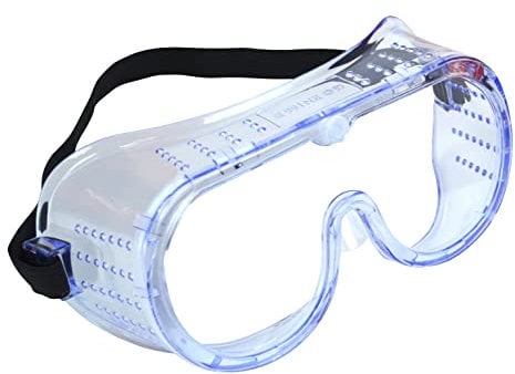 Scan Directly Vented Safety Goggles – Anti-Mist & UV Resistant Clear Lens Eye Protection, Suitable for use with Glasses