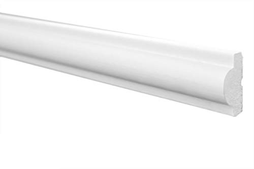 Marbet Deckenleisten aus Styropor XPS - Hochwertige Stuckleisten leicht & robust im modernen Design - (50 Meter Sparpaket E-27-11x23mm) Zierleisten