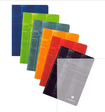 Heft Clairefontaine, DIN A4, 40 Blatt, 90g, blanko Sortiert 3120C