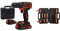 BLACK+DECKER Decker BDCDC18KB-QW Taladro atornillador 18V 1.5Ah con maletín y 2 baterías 1.5Ah + A7200-XJ - Kit para taladrar y atornillar 109 piezas