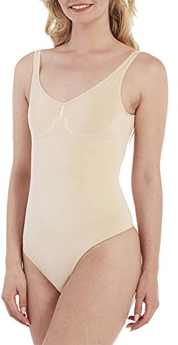 Magic Bodyfashion Damen Low Back Formender Body, Latte, 40 (Herstellergröße: X-Large)