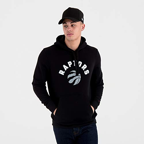 New Era - NBA Toronto Raptors Team Logo Hoodie - Schwarz Größe L, Farbe Schwarz