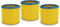 vhbw 3x filtro a pieghe piatte compatibile con Lavor Ashley 300, 100 aspirapolvere - blu/giallo