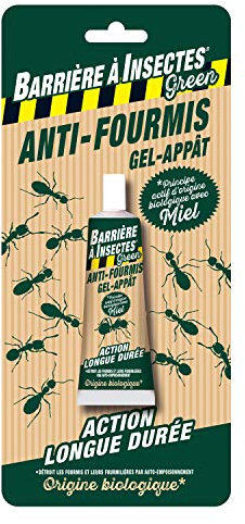 BARRIERE A INSECTES GREEN Anti-fourmis Gel Appât, Tube à Base de Spinosad, Intérieur, Blister 1 tube 30 g