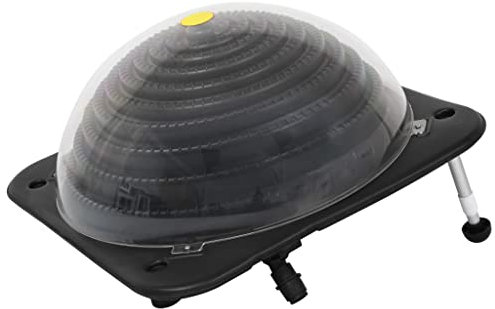 vidaXL Solar Pool Heater HDPE Aluminium Pool Heating System Solar Heater Domes Suitable for Swimming Pools Up to 16800 L 75x75x36 cm