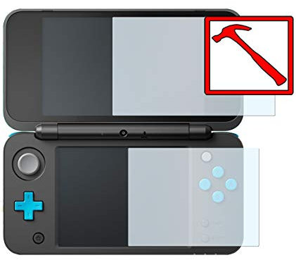Slabo 2 x Lámina de Vidrio Premium para Nintendo New 2DS XL Protector de Pantalla Templado Tempered Glass Claro 9H