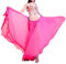 Wuchieal Bauchtanz Rock Bauchtanz Kostüm Damen Tänzerin Chiffon Röcke Big Swing Langer Rock Festival Performance Kleidung (Dunkelrosa, One Size)