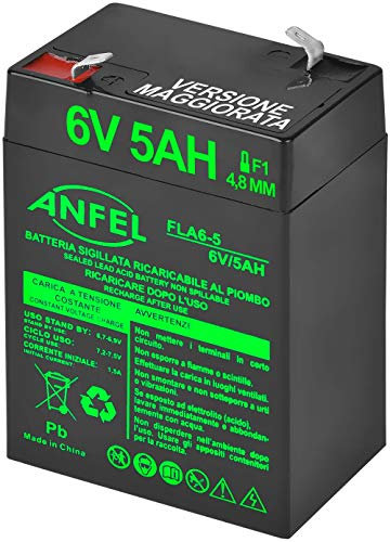 Batteria Lead Acid AGM 6V 4.5Ah al Piombo Ricaricabile Pila Batteria Ermetica Batterie di Ricambio per Allarme Sirena Giocattoli Prodotti Medici