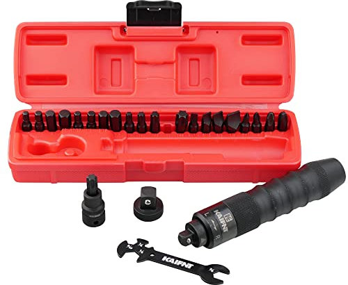 KAIFNT K504 - Juego de destornilladores de impacto manuales resistentes, 3/8 pulgadas, 1/2 pulgadas, 25 piezas