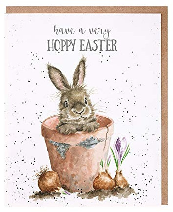 Hase im Topf Hoppy Osterkarte