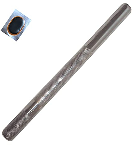 Fahrrad Kerzensattelstütze Sattelstütze Stahl geriffelt Ø 22,2 mm / 400 mm inkl. Schlauchflicken