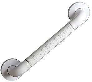 Haltegriff aus Edelstahl für Badewanne WC Badezimmer Küche Rutschfest Handgriff Wandmontage Wannengriff mit montierten Schrauben Badewanne Duschgriff (60cm,white)