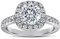 Banemi Band Ring Damen, Amor Ring Silber mit Runde Form Zirkon Ringe Party Reise Schmuck Größe 54 (17.2)
