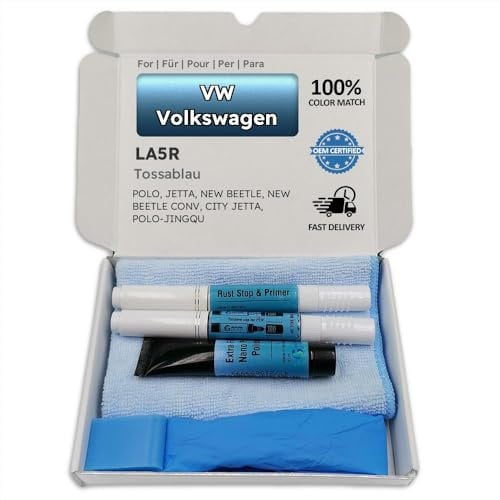 Genuine Colors Lackstift TOSSABLAU LA5R für VW Volkswagen Blau Polo Jetta NEW Beetle Conv City Polo-JINGQU