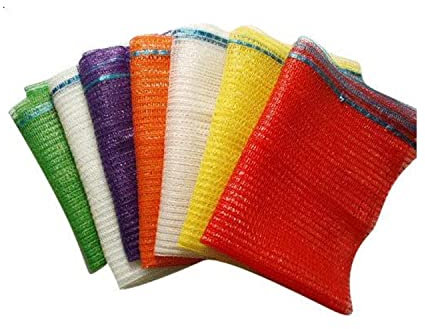 Raschelsäcke 15 kg, Zwiebelsäcke, Kartoffelsack, Netzsack Brennholz, 40x60 cm, grün, 100 Stück