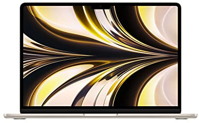 Apple 2022 Ordenador Portátil MacBook Air con Chip M2 Pantalla Liquid Retina de 13,6 Pulgadas, 8GB de RAM, 512 GB de Almacenamiento SSD, Teclado retroiluminado, Color Blanco Estrella