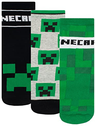 Minecraft Boys Socks Pack of 3