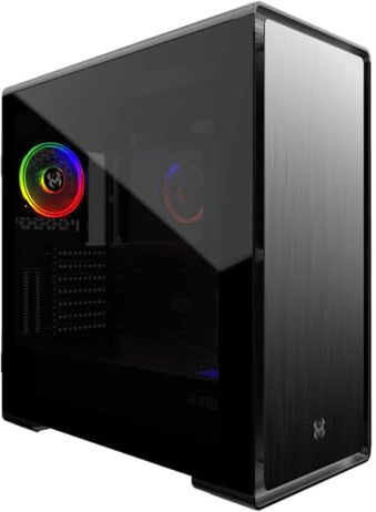 M RED Iron Glass boitier Gaming RGB