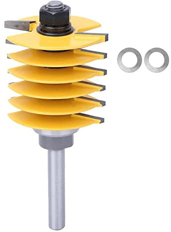 Artillery Fraise, 8mm Shank Finger Joint Router Bit pour DIY CNC Gravure Machine et Trimming Machine en Acier Solide avec Conception Anti-Rebond