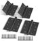 Bwintech 2 Pairs 100 x 75 x 2.7mm(4 inch) Matte Black Brushed Hinge for Fire Door, Steel Fire Rated Internal Door Hinges, Ball Bearing Hinge for Internal Use in Residential and Commercial Buildings