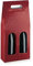 Generico 6 SCATOLE VINI 18x9x38.5 cm Scatola PORTABOTTIGLIE VINO da 2 posti | 6 SCATOLE PER BOTTIGLIE BOTTIGLIA IN CARTONE PREGIATO (Pelle Bordeaux)
