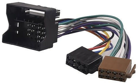 Toiumops Adaptador para Renault Fluence Megane III Scenic Grand Scenic, Adaptador de Radio de Cable de arnés de cableado de Audio estéreo de Coche ISO