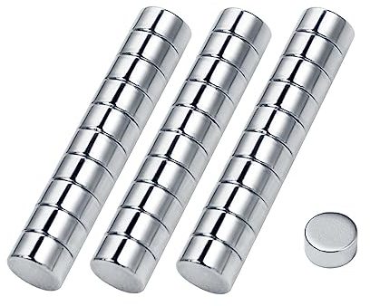 Gissroys 30 Pièce/boîte Rond Petit Aimant pour Ongles Art UV Gel Acrylique Ongles Conseils Dimensionnement Cutter Maincure Outil Attraction Magnétique Ongles Outil Magnétique (1)