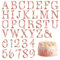 37 Stücke Rose Gold Acrylic Cake Topper Name, Cake Topper Name Tortendeko Buchstaben Rose Gold Deko Für Torte Deko Zahlen 0-9&A-Z Großbuchstaben Set Kuchen Deko Für Geburtstag Hochzeit Jubiläum Party
