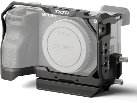 Tilta A6700 Cage, Gabbia per fotocamera completa compatibile con Sony a6700 con morsetto per cavo HDMI e piastra di base Arca - Nero TA-T54-FCC-B