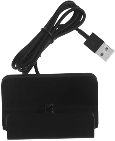 UKCOCO Dockingstation für Mobiltelefone, USB Desktop Dockingstation für Smartphones, Tisch Lade Dock Ladegerät Kabel (Schwarz)