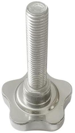 Liujiami 1Pcs M6 M8 M10 M12 Metrisches Gewinde Sterngriffe Klemmung Knopfgriff Edelstahl Gerändelt Rändelschraube Handgriff Knöpfe Schrauben Anzugsgewinde Ersatz Maschinenhandgriff