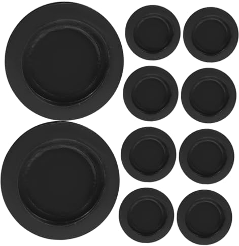 DIKACA 10Er Box Runde Gummistopfen Für Sparschweine Verschiedene Größen Bodenkappen Für Sparschweine Glaseinsatzstopfen Gipsfiguren Bodenstopfen Glasbodenstopfen Gipspuppenzubehör