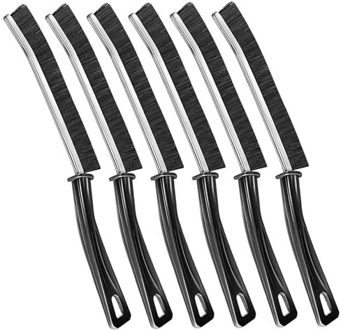 6pcs Crevice Cleaning Brush Kitchen Bathroom Sink Toilet Tile Groove Gap Cleaning Brush, Narrow Crevice Cleaner Brush Cleaning Tool for Home Door Window Groove Thin Crevice Cleaning UK