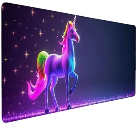 Tapis de Souris Gamer, Tapis de Souris XXL 700x300 Tapis Souris D'épaisseur de Protecteurs pour Gamer, Ordinateur, Mac, PC, Tapis de Souris Ergonomique, Tapis de Souris (Violet, Dessin Animé) 0-J