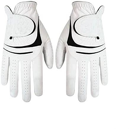 ZACUNXY Golf Handschuh Herren,Golfhandschuhe 1 Paar weiche Golfhandschuhe Herren Links rechts Handschuhe atmungsaktive elastische Anti-Skidding Golfhandschuhe(24)