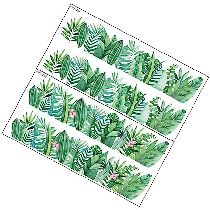 Hemobllo Autocollants Muraux Décoratifs Bordures De Papier Peint Végétal Sans Déformation Faciles À Décoller Pour Salle De Classe Crèche