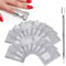 500 Pcs Foil Nail Wraps Nail Polish Remover Soak Off Foils Cotton Pads Gel Polish Remover with Pre-attached Lint Free Cotton Pad for Removing Nail Polish