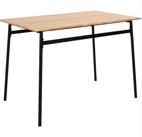 HOME DECO FACTORY, HD0565, Esstisch im eleganten Design, optimale Kapazität, einfache Wartung, vielseitig, robust, Abmessungen 110 x 75 x 70 cm, Farbe Braun Schwarz
