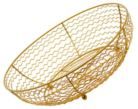 BESPORTBLE Vielseitiger Obstkorb Aus Metalldraht – Organizer Für Büro Schminktisch Bastelbedarf Metalldraht-Design 50 cm