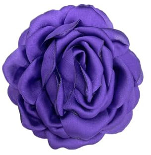95 Mm Broches De Fleur De Pivoine Broches En Mousseline De Soie Broche De Fleur De Rose Pour La Fête De Mariage Pour Les Femmes Épinglettes Robe Costume Accessoires Bijoux Cadeaux (Violet foncé)