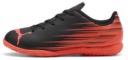Puma Attacanto II It JrSoccer - Tenis Unisex para niños, Puma Negro y Rojo Brillante, 34 EU