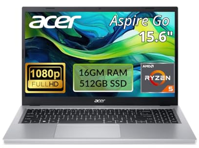 acer AG15-21PT-R641 Laptop de 15.6 pulgadas AMD Ryzen 5 16GB RAM 512GB SSD gráficos dedicados Windows 11, ideal para la escuela, el trabajo y la transmisión