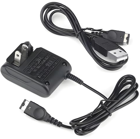 Critin Charger for Gameboy Advance SP | AC Adapter for Nintendo DS and Game Boy Advance SP Systems, Portable USB Power Cable for GBA SP Wall Travel Cor