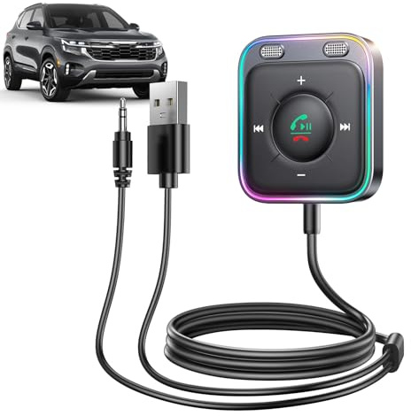 Keyubria Aux Adapter for Car | Plug and Play Converter,Music Receiver with Cable | for Truck Daily Commute Sound System Road Trip Car Stereo Personal Vehicle
