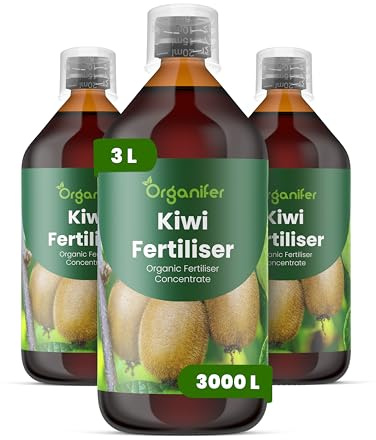 Fertilizante Líquido - 3x1L - Para Kiwi - NPK 2-1-8 | Plantas Sanas Y Desarrollo Óptimo - Organifer