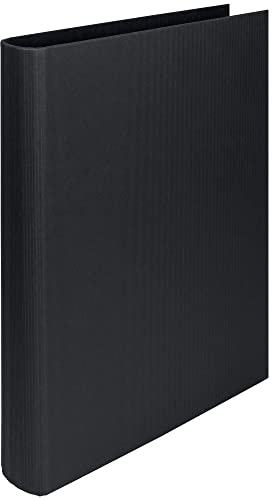 Rössler Papier 1316452700 - S.O.H.O. Ringbuch für DIN A4, 2,5 cm Füllhöhe, 2-Ring-Mechanik, Schwarz, 1 Stück