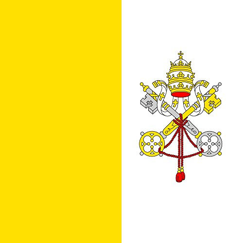 magFlags Bandiera XS Città del Vaticano | bandiera paesaggio | 0.375 m² | 50x75cm