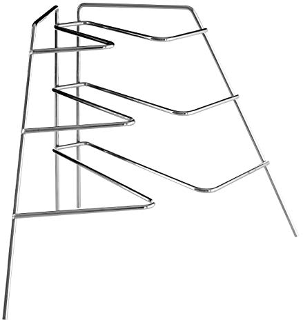 Premier Housewares Corner Plate Rack - 37 cm, Chrome