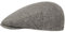 Stetson Woodfield Linen Flatcap - Leinenmütze Herren - Schirmmütze aus Leinen mit UV-Schutz (+40) - Sommercap Herringbone - Flat Cap Frühjahr/Sommer - Herrenmütze anthrazit 55 cm